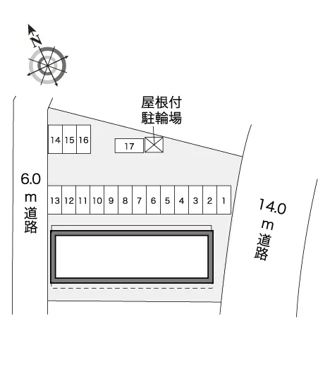 ★手数料０円★越前市千福町　月極駐車場（LP）